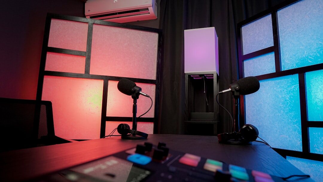 podcast studio setup
