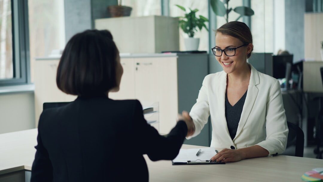 professional interviewer asking questions