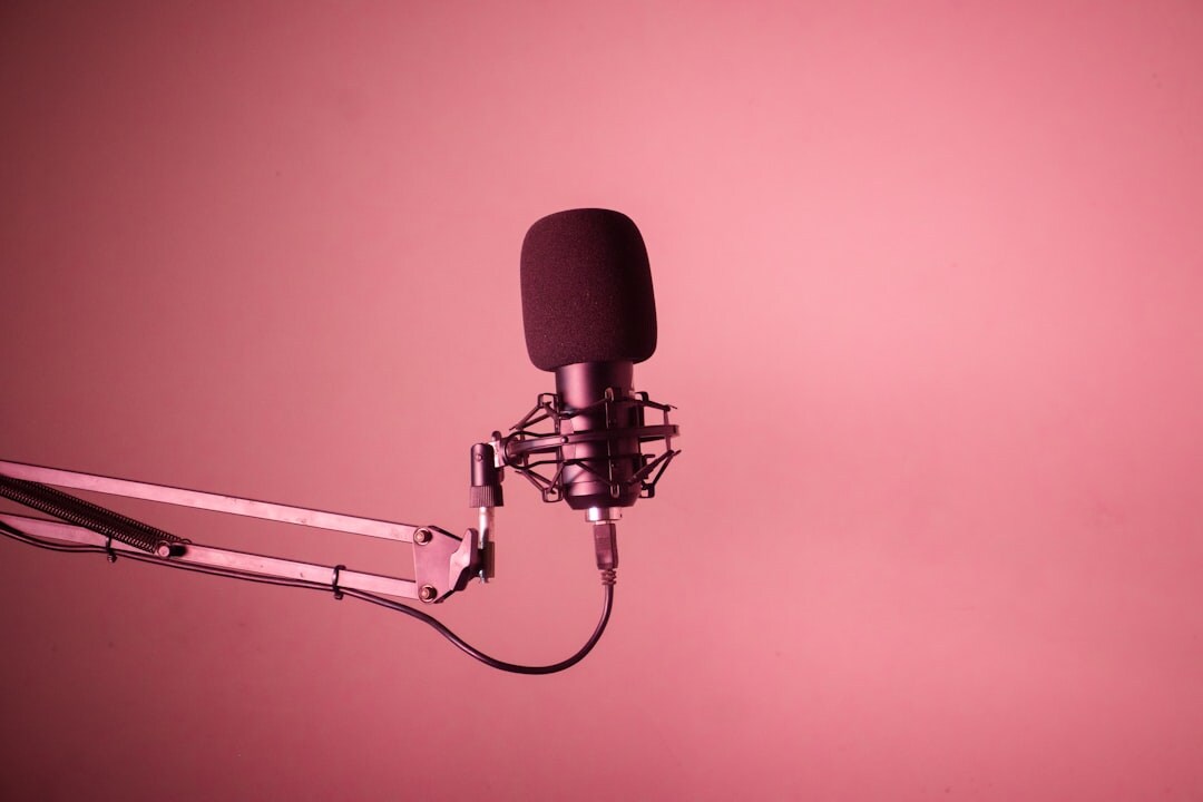 professional podcast microphone setup