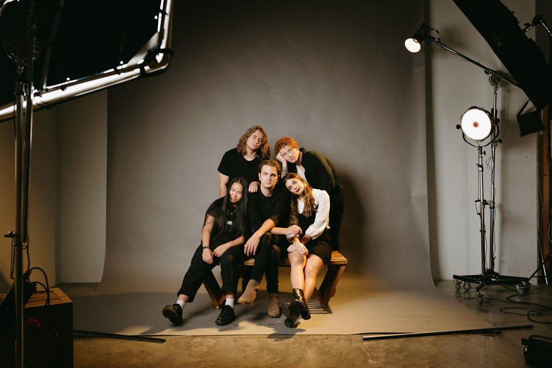 group discussion in studio