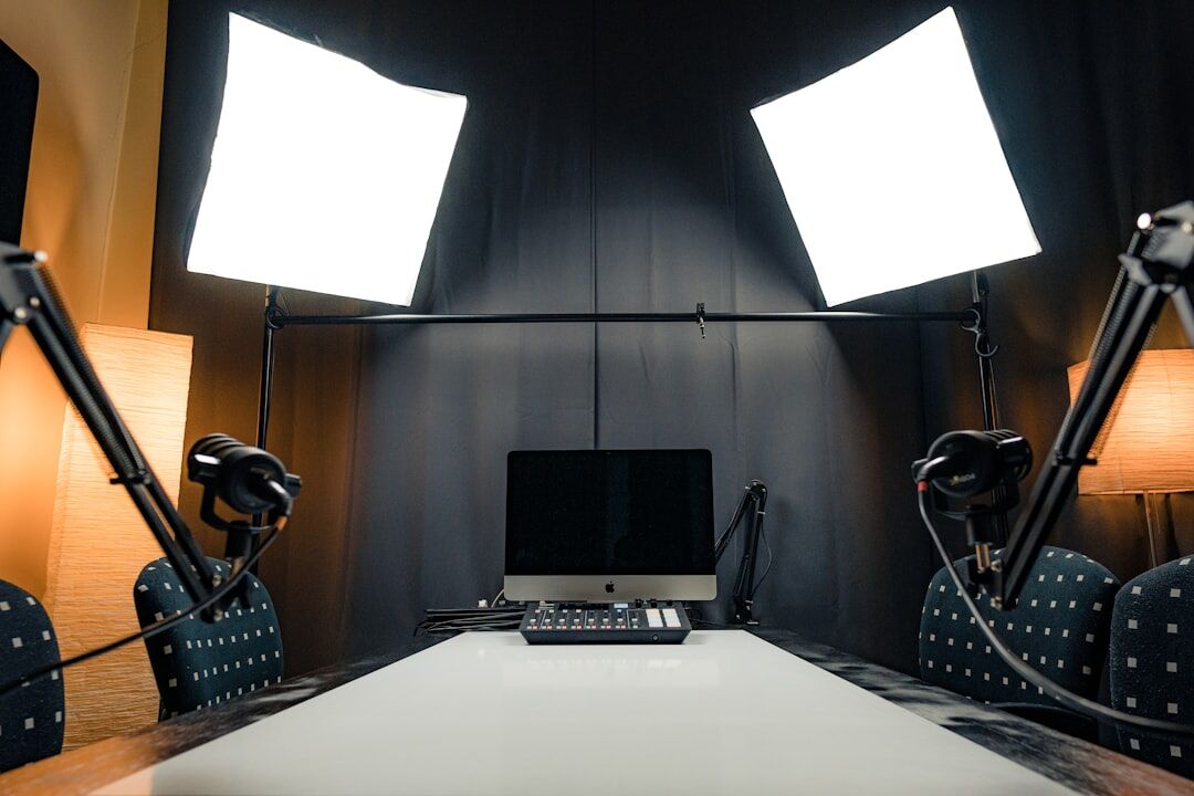 professional podcast setup